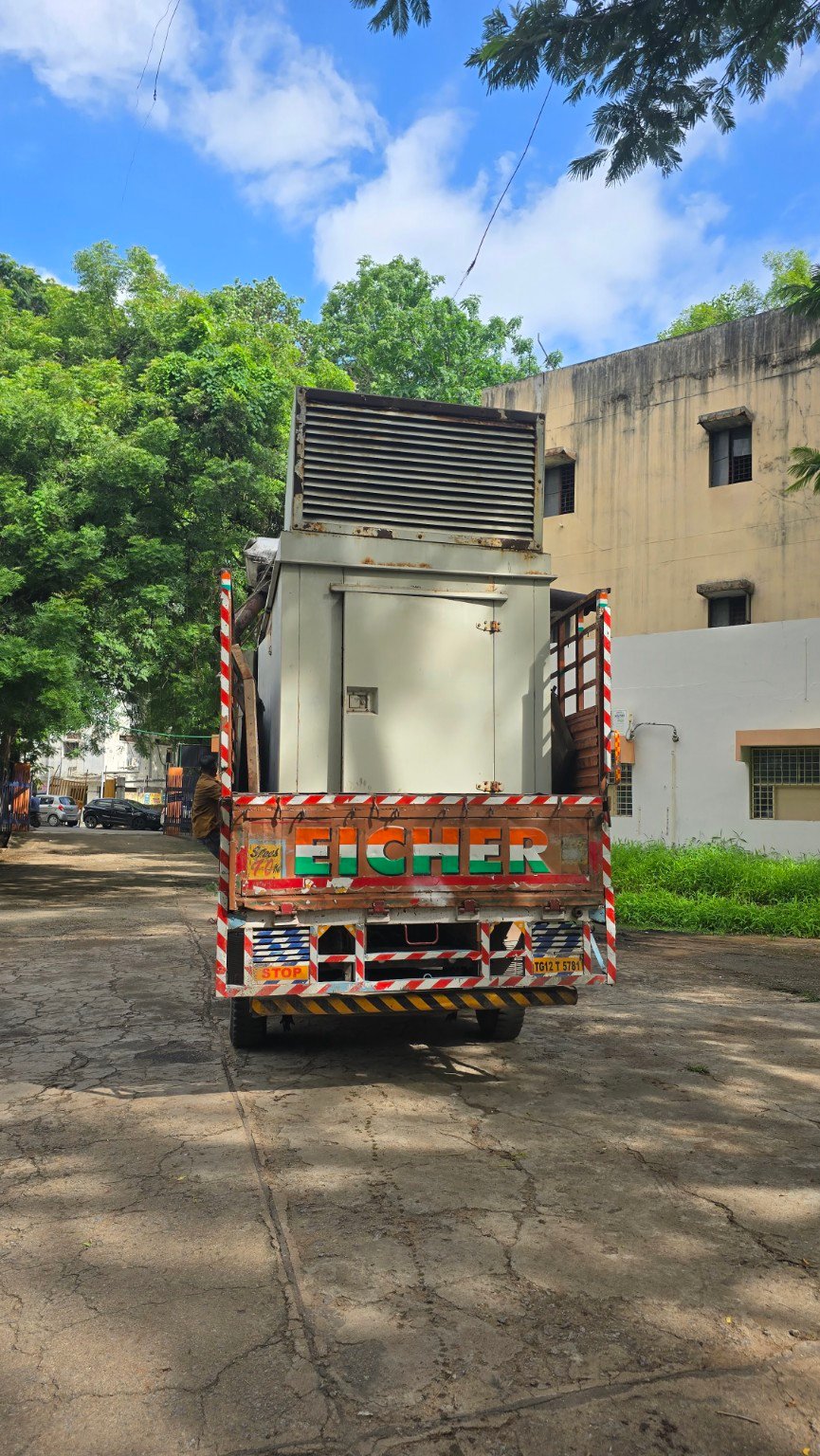 DG set transport – rear view