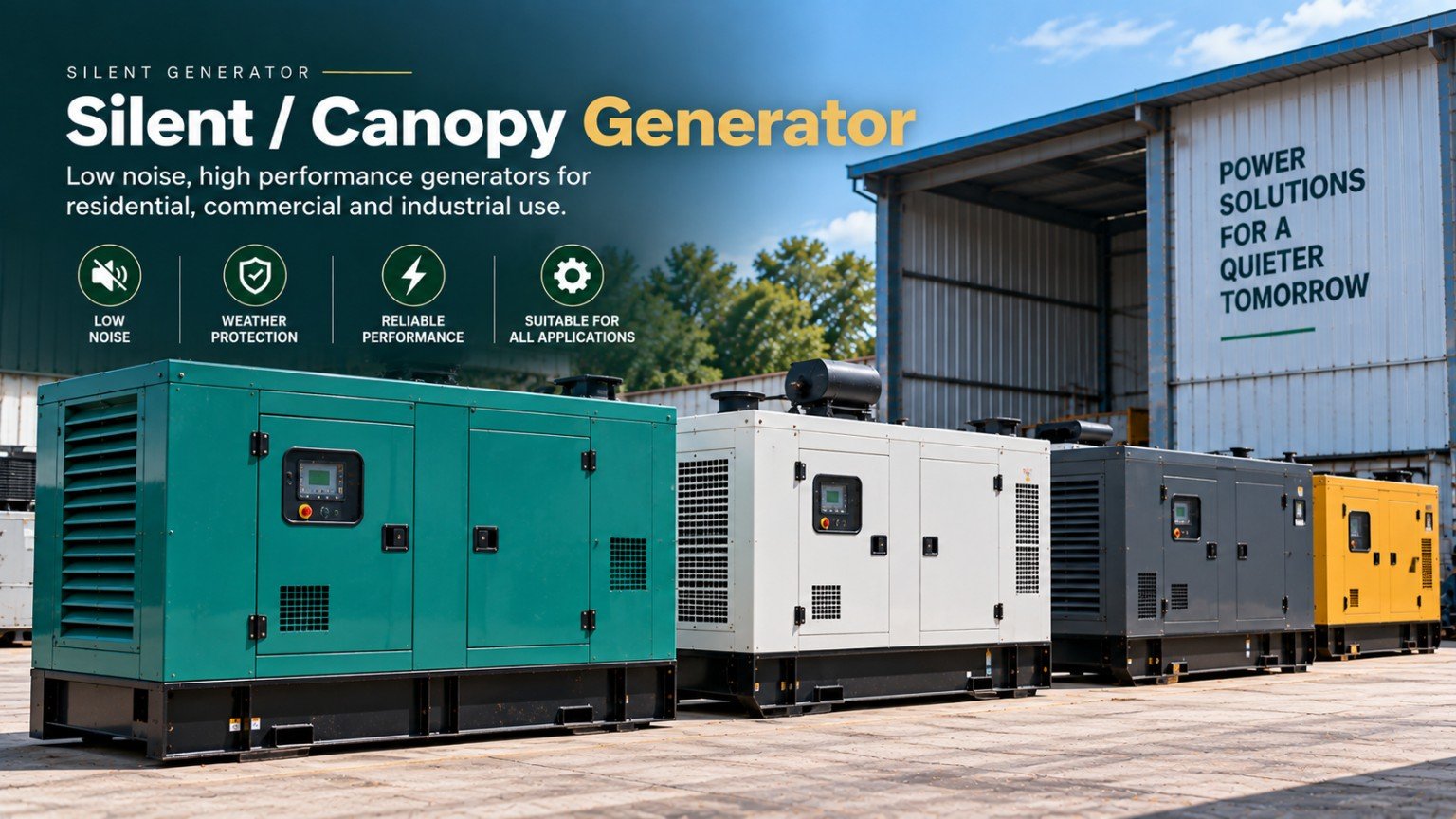 Silent Canopy Generator - used diesel generator buying and selling in Hyderabad