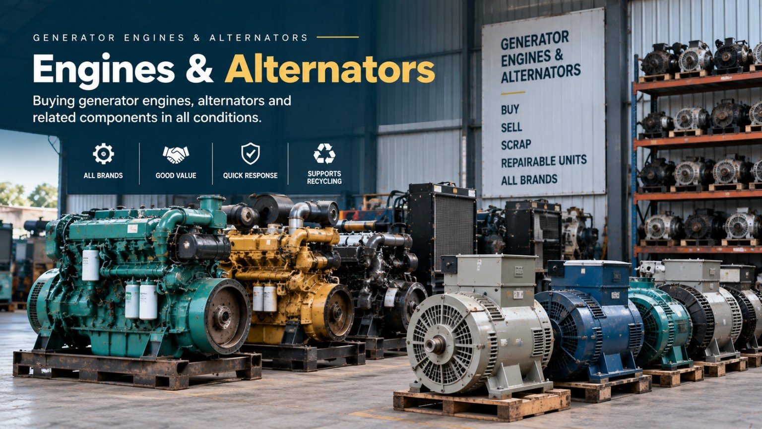 Generator Engines & Alternators