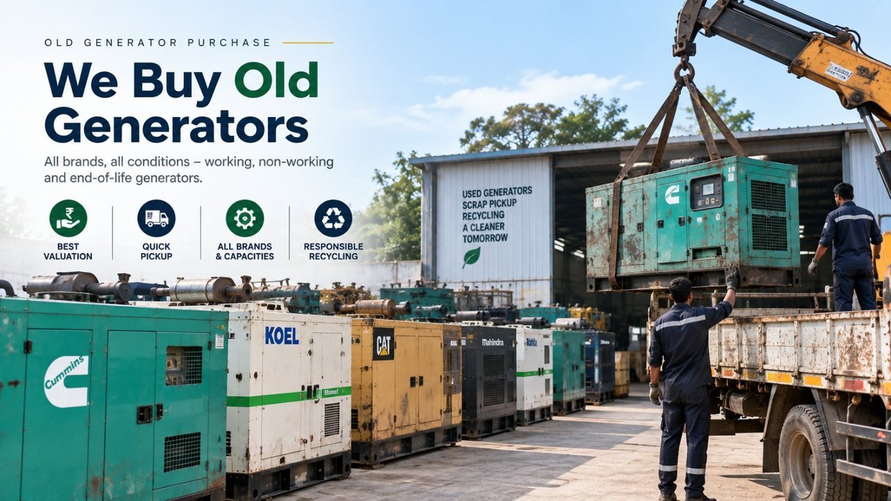 Used Generator Sales in Hyderabad - second hand diesel generators
